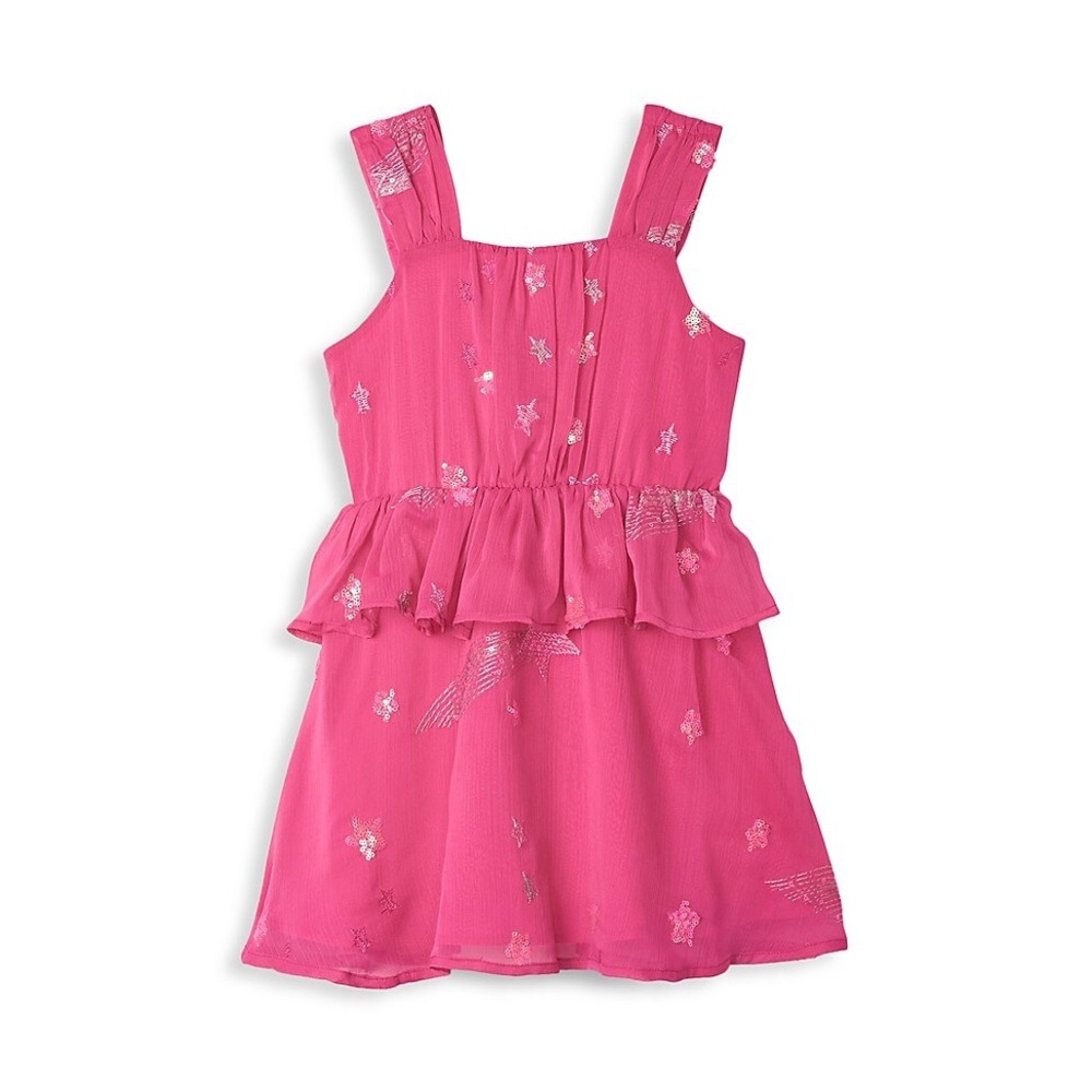 Hatley shooting stars girls dress size 7